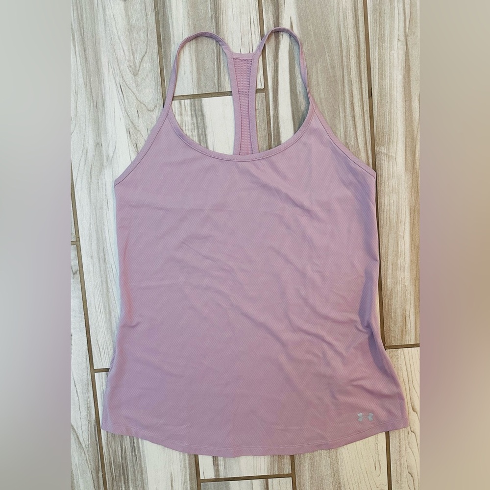 Under Armour, Racer back tank, Lavender, HeatGear, Small